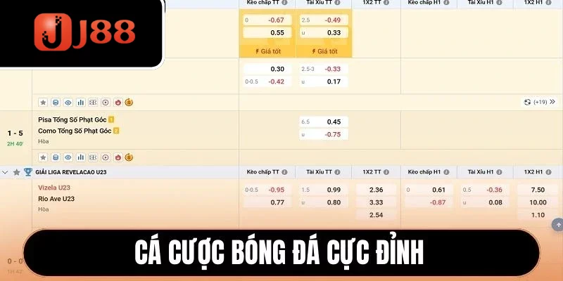 Cá cược bóng đá cực đỉnh