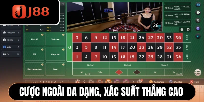 Cược ngoài đa dạng, xác suất thắng cao