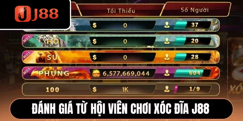 Đánh giá từ hội viên chơi Xóc Đĩa J88 Đánh giá từ hội viên chơi Xóc Đĩa J88