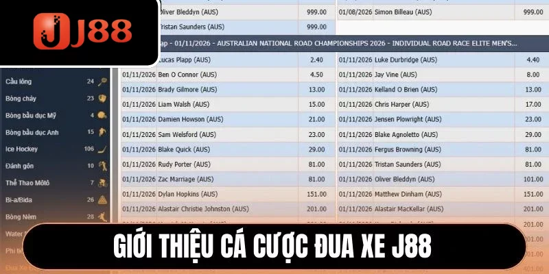 Giới thiệu cá cược đua xe J88