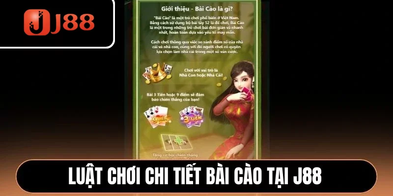 Luật chơi chi tiết Bài Cào tại J88