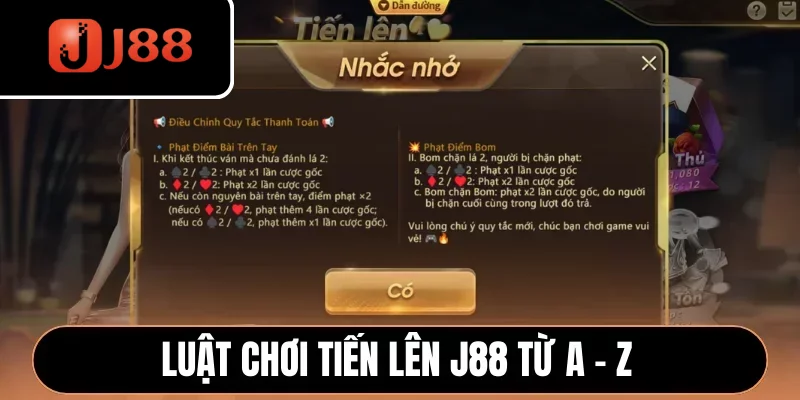 Luật chơi Tiến Lên J88 từ A - Z Luật chơi Tiến Lên J88 từ A - Z