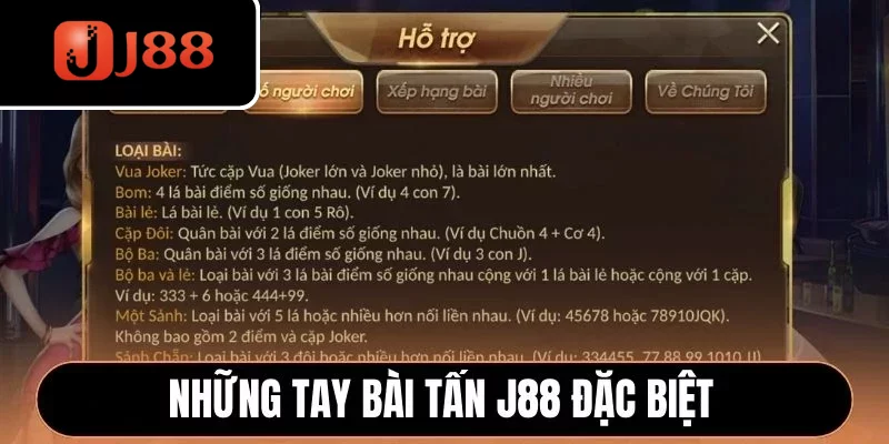 Những tay bài Tấn J88 đặc biệt
