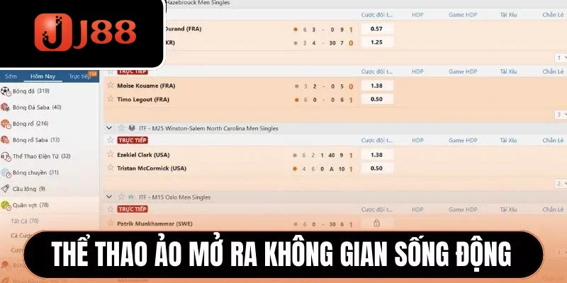 Thể thao ảo mở ra không gian sống động