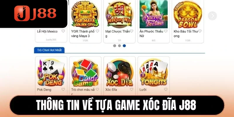 Thông tin về tựa game Xóc Đĩa J88 Thông tin về tựa game Xóc Đĩa J88