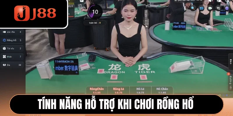 Tính năng hỗ trợ khi chơi Rồng Hổ