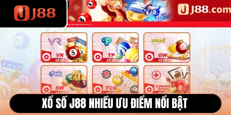Xổ số J88 nhiều ưu điểm nổi bật
